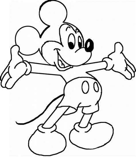 Mickey Mouse Outline And Free Mickey Mouse Outlinepng Transparent Images