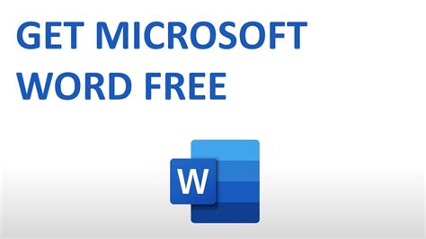 How To Get Microsoft Word Free Youtube