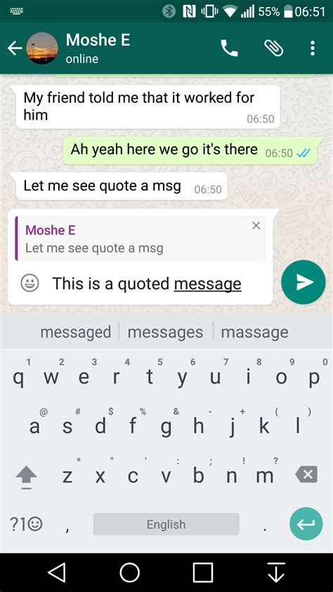 Whatsapp 216118 Beta Adds Message Quotes And Replies