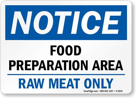 Will work for food sign. Food Safety Signs | Kitchen Safety Signs