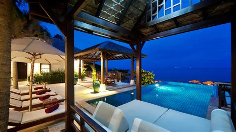 cliffside private pool villa stay koh samui thailand