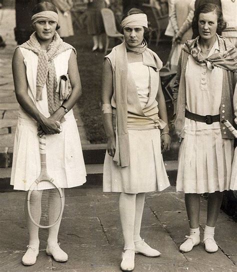 Vintage Tennis Outfits For Women 1920s Tennis Players Vecchie