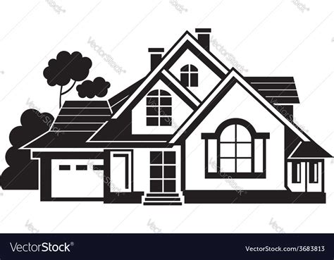 Private house Royalty Free Vector Image - VectorStock