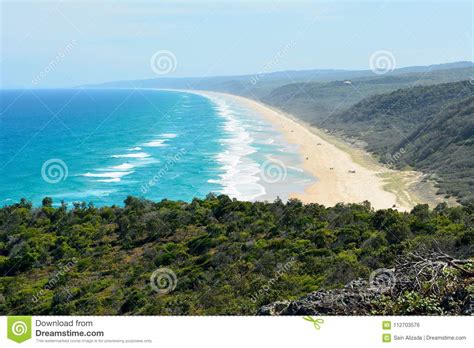 40 Mile Beach In Great Sandy National Park In Australia Stock Photo