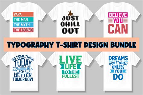 Typography T Shirt Design Bundle Bundle · Creative Fabrica