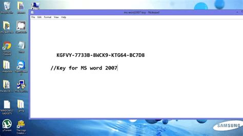 Product Key For Ms Word 2007works 200 Youtube