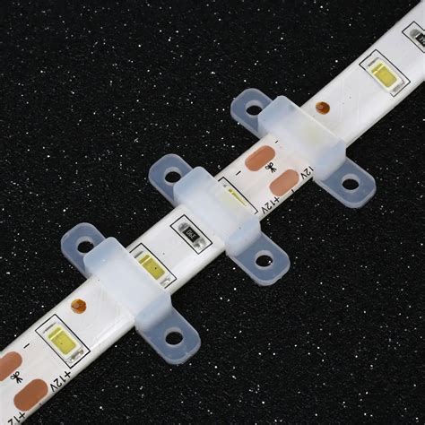 10pcslot Led Strip Lights Clip Silicone Led Strip Holder Fixing Smd