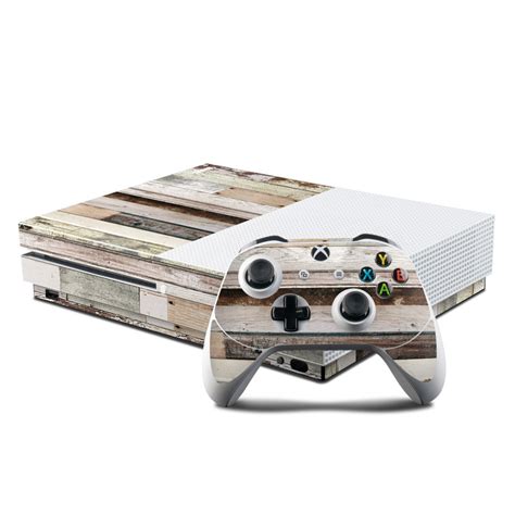 Microsoft Xbox One S Console And Controller Kit Skin Eclectic Wood By