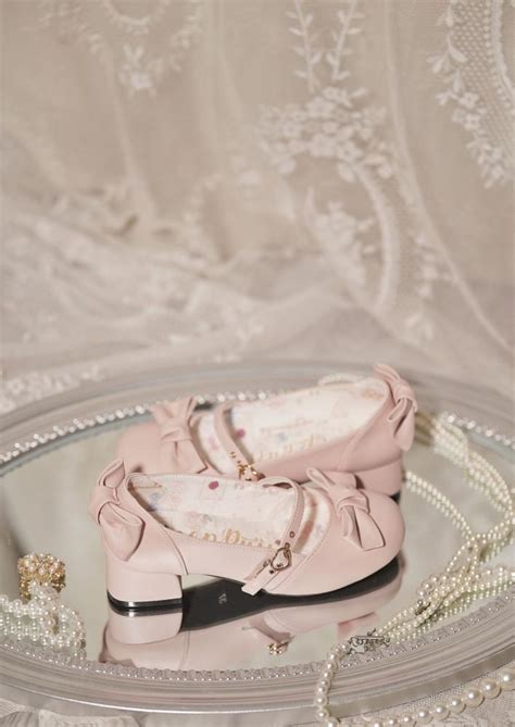 Bow At Top Pink Elegant Mary Janes Lolita Shoes