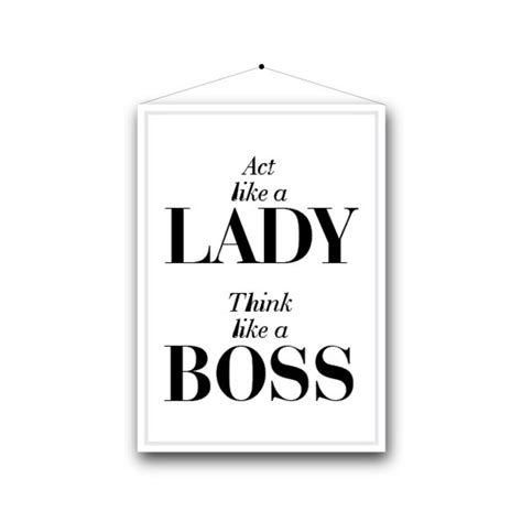 Act Like A Lady Think Like A Boss Printable Etsy