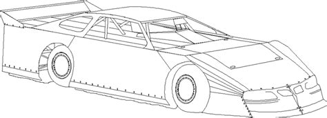 Dirt Late Model Coloring Pages Coloring Pages