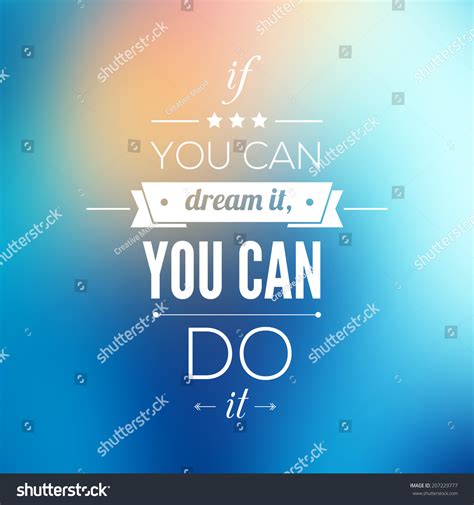 You Can Do It Quote Typographical Poster Vector Design