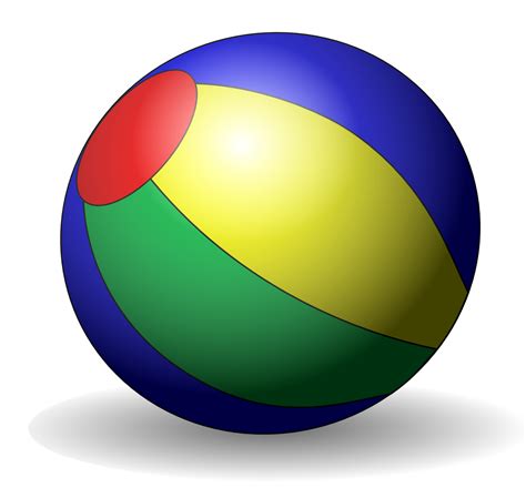 Cartoon Of A Beach Ball Royalty Free Vector Clipart By Graphics Rf My