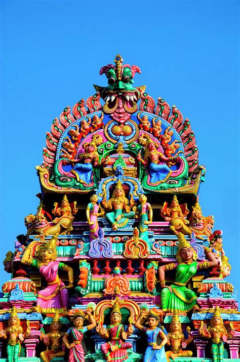 Sculptured Facade Of The Kapaleeshwarar Temple Chennai Photograph By