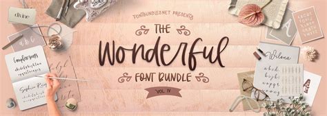 The Wonderful Font Bundle Iv Font Bundles Free Calligraphy Fonts