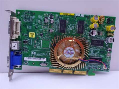 Asus V9560 Nvidia Fx 5600 128mb Agp Graphics Card Ebay