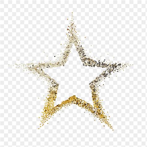 Shiny Dusty Gold Star Transparent Premium Png Rawpixel