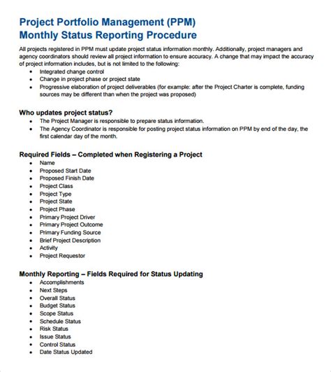 Free 22 Sample Monthly Management Report Templates In Ms Word Apple