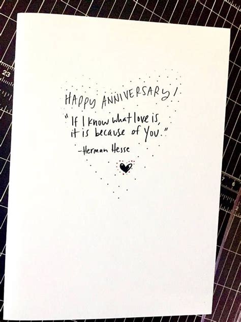 One Year Anniversary Card For Her Paper Anniversary With Images