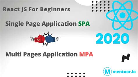 Single Page Application Spa And Multi Pages Application Mpa React Js Youtube