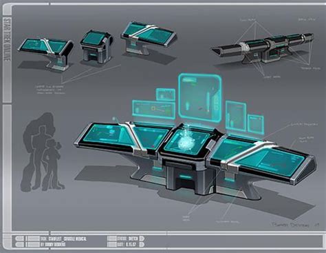 Star Trek Sickbay Console Spaceship Design Futuristic Technology