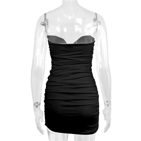 New Arrival Strapless Hollow Out Dresses Women Sexy Short Tight Mini Dress Buy Women S Dresses