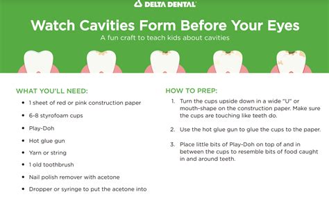 Watch Cavities Form A Diy Craft For Kids Delta Dental Of