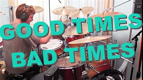 Led Zeppelin Good Times Bad Times Drum Cover Youtube
