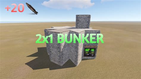 La Mejor Base Bunker 2x1 Rust Facil De Hacer Base Soloduo Rust