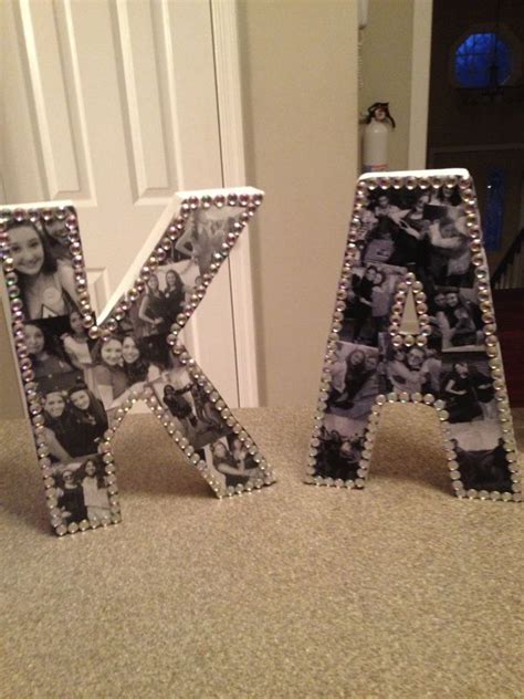 Maybe you would like to learn more about one of these? DIY Bejeweled Photo Collage Letters | Crafts, Diy gifts ...