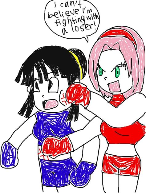 Sakura And Chichi Boxing By Hikarirules On Deviantart