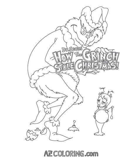 Cool coloring from the category « the grinch» , which you can color directly on the site or print to color with pencils or markers. The Grinch Coloring Page - Coloring Home