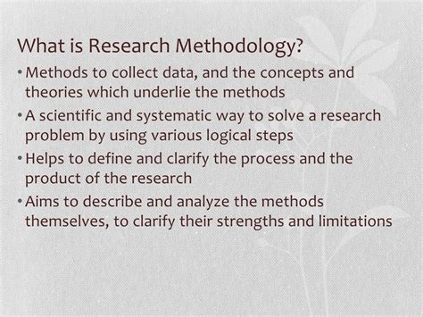Ppt Introduction To Research Methodology Powerpoint Presentation