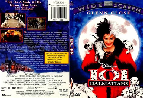 Don't wear your fur coat to the movie. 101 Dalmatians (1996) R1 SLIM DVD Cover - DVDcover.Com