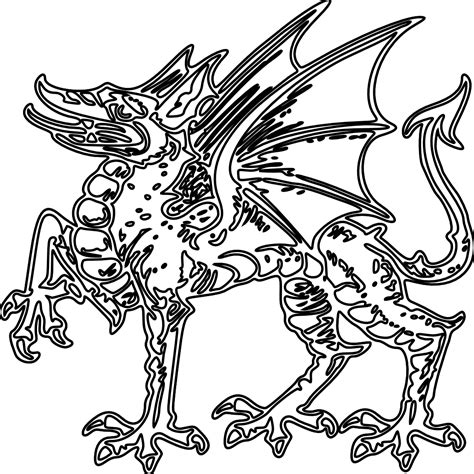 Coloring Clipart Dragon Picture 761436 Coloring Clipart Dragon