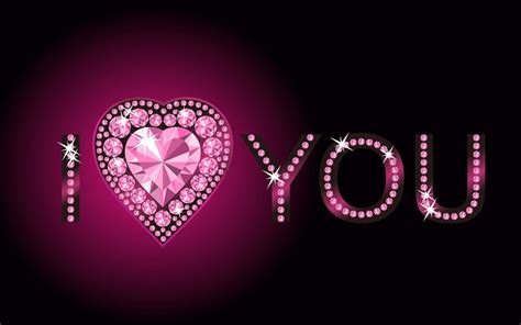 Download Pink Bejeweled I Heart Pfp Wallpaper