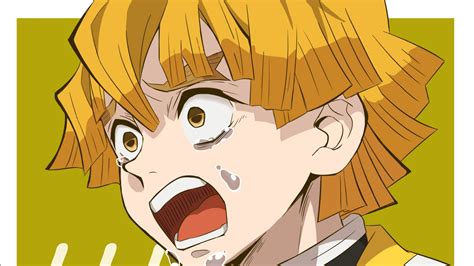 Demon slayer characters yellow guy. Demon Slayer Zenitsu Agatsuma With Yellow Hair With Background Of Green HD Anime Wallpapers | HD ...