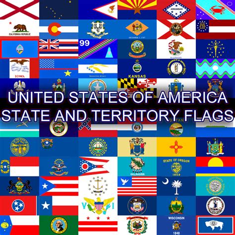 Usa States And Territories Flags Skymods