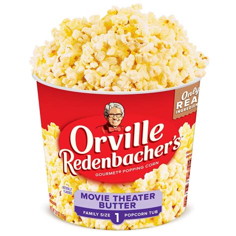 Orville Redenbachers Movie Theater Butter Microwave Popcorn Tub 329