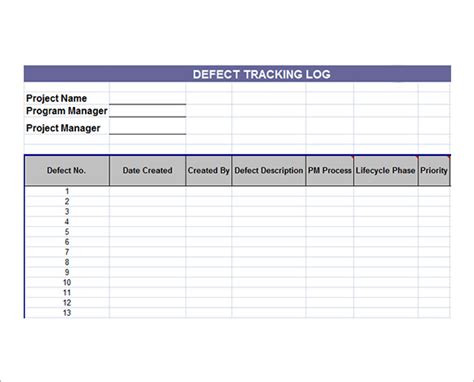 Free 6 Sample Issue Tracking Templates In Pdf Excel