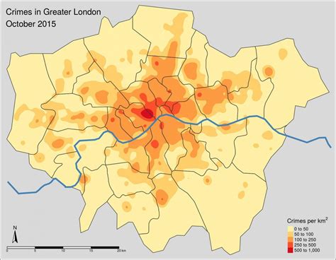 London Crime Map Map Of London Crime England