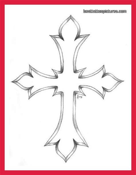 Great for painting, wood working, stained glass, and other art designs. Cross Outline Tattoo Designs | cross-tattoo-designs-for ...