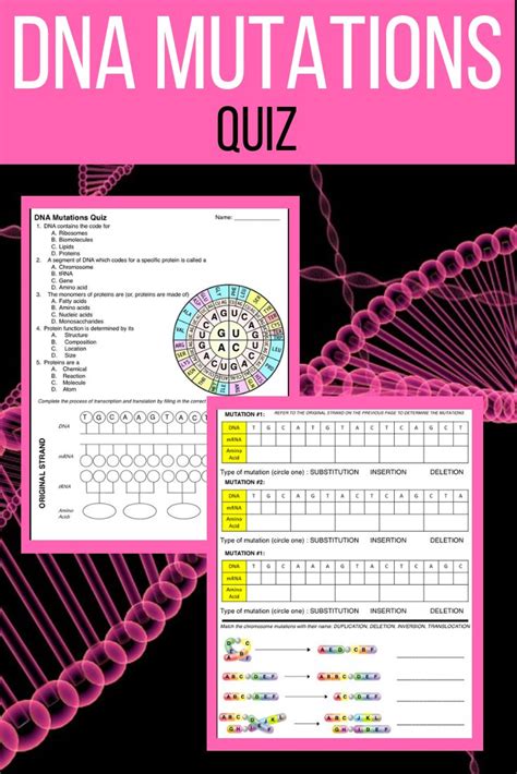 You could not unaccompanied going subsequent to book accrual or library or borrowing from your friends to edit them. DNA Mutations Quiz | Middle school science, Middle school ...