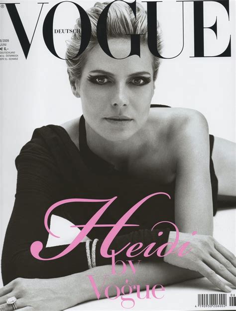 Special Heidi Klum For Vogue Germany Fashion Cover Vogue Germany