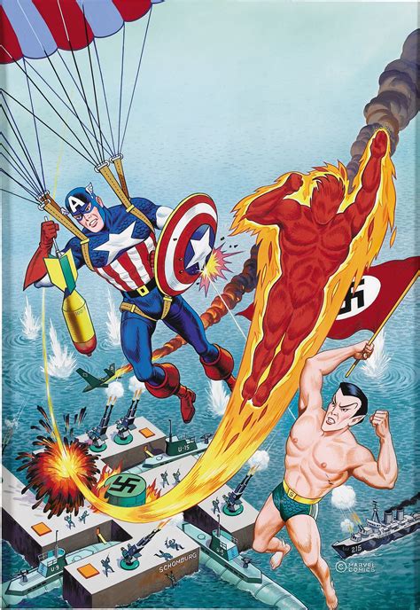 alex schomburg overstreet comic book price guide 10 cover featuring captain america the