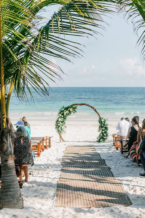 Destination Wedding Photography Wedding At Akiin Beach Club In 2020 Beach Wedding Aisles