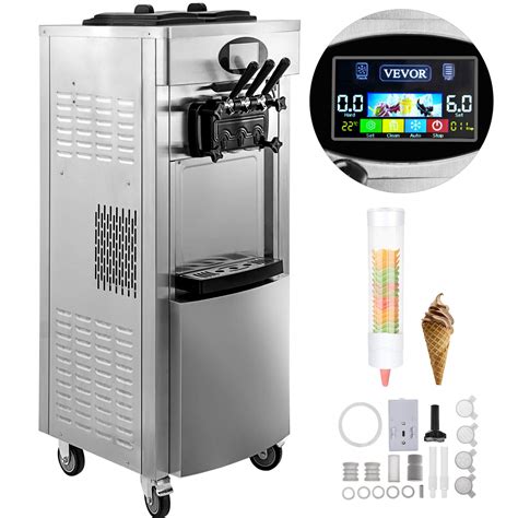 Buy VEVOR Vertical Soft Ice Cream Machine W Commercial Ice Cream Machine Gal H