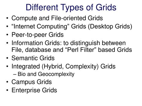 Ppt Grid Technology B Different Flavors Of Grids Cern Geneva April 1