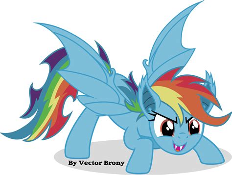 Rainbow Bat By Vector Brony On Deviantart My Little Pony Pictures