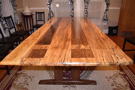 Logans Live Edge Spalted Maple Table 1 Live Edge Dining Table Dining
